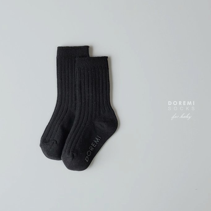Doremi Socks - Korean Children Fashion - #kidsstore - Basic Ribbed Socks - 7