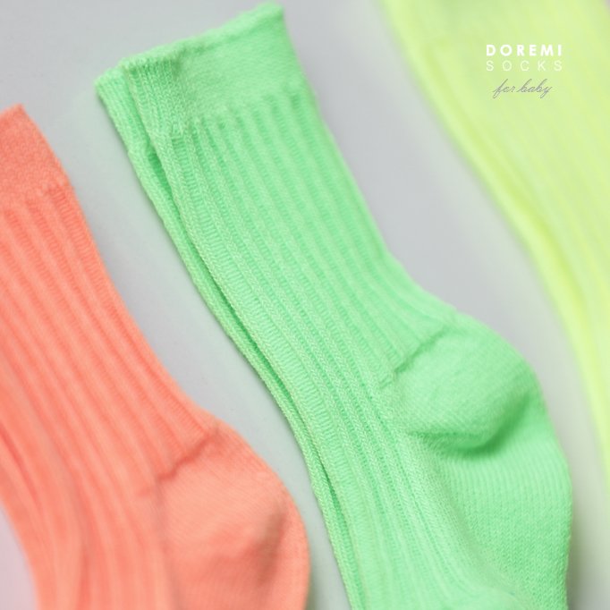 Doremi Socks - Korean Children Fashion - #kidsstore - Neon Ribbed Socks - 5