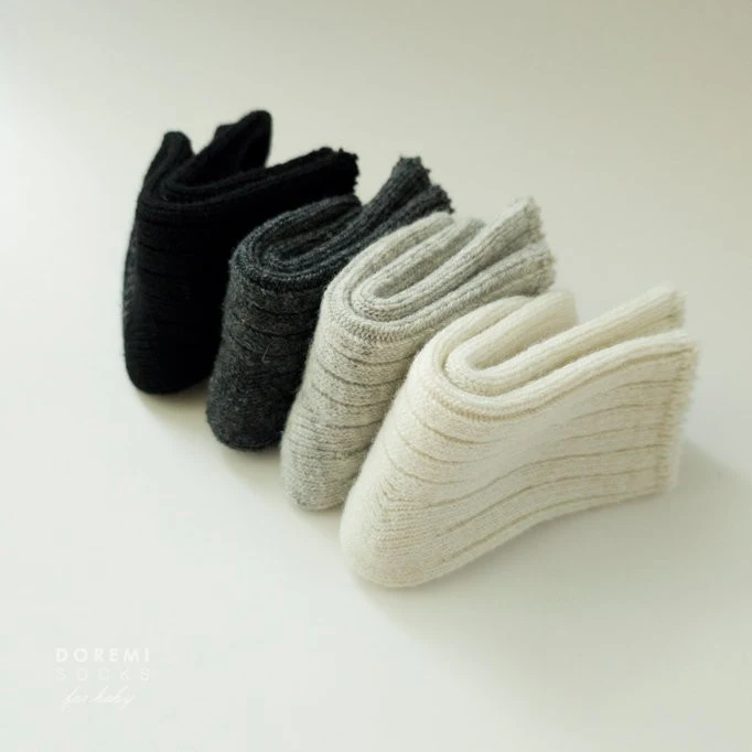 Doremi Socks - Korean Children Fashion - #kidsstore - Ribbed Wool Sock Set - 2