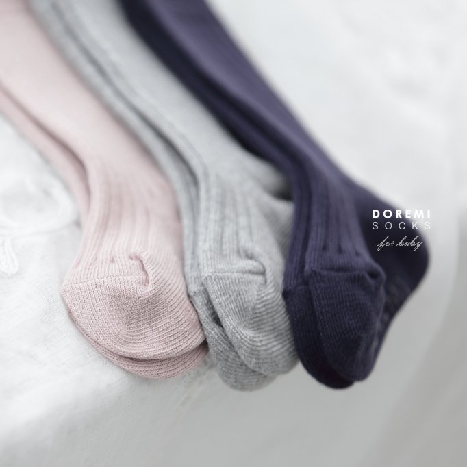 Doremi Socks - Korean Children Fashion - #kidsstore - Ribbed Knee Sock Set - 8