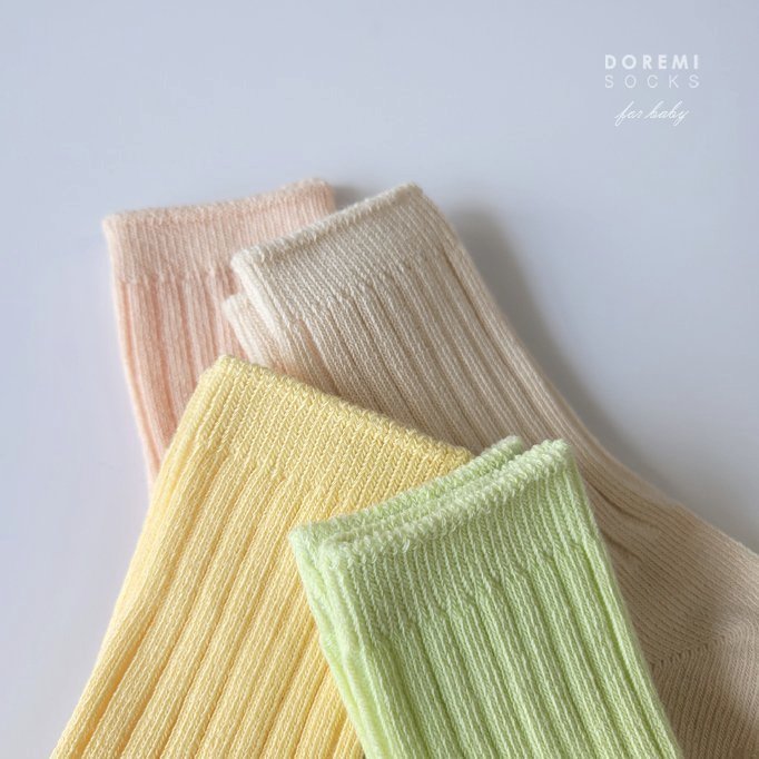 Doremi Socks - Korean Children Fashion - #kidsstore - Mojito Ribbed Socks - 6