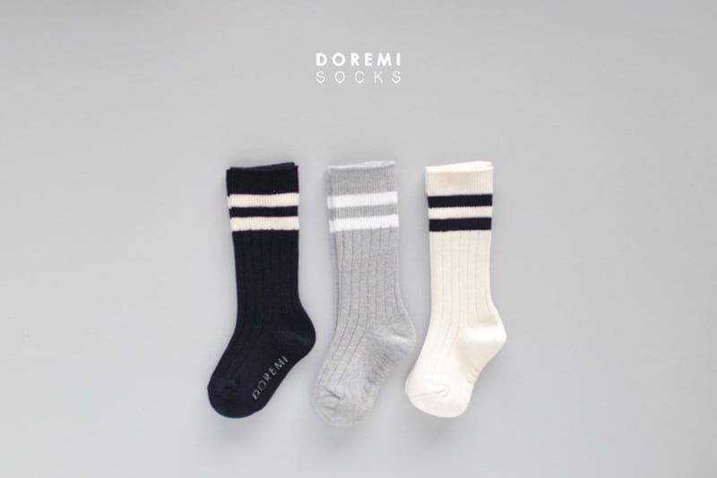 Doremi Socks - Korean Children Fashion - #kidsstore - Dandy Knee Sock Set - 2