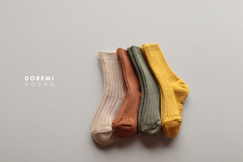 Doremi Socks - Korean Children Fashion - #kidsstore - Maple Ribbed Socks - 10