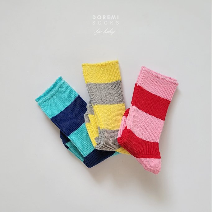 Doremi Socks - Korean Children Fashion - #kidsstore - Willy Knee Sock Set - 6