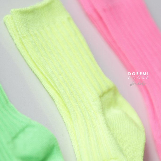 Doremi Socks - Korean Children Fashion - #kidzfashiontrend - Neon Ribbed Socks - 6