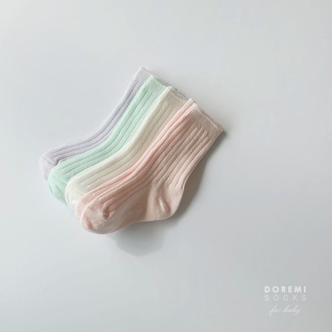 Doremi Socks - Korean Children Fashion - #kidzfashiontrend - Sherbet Sock Set - 2