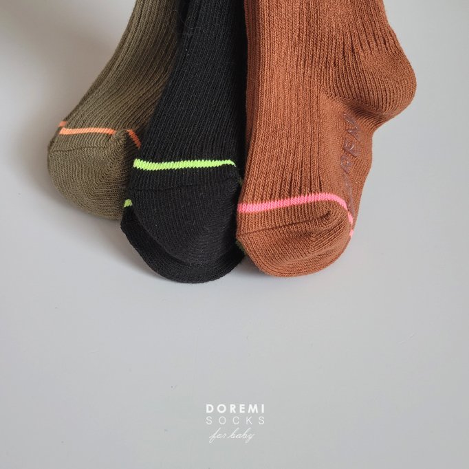 Doremi Socks - Korean Children Fashion - #kidzfashiontrend - Neon Frill Set - 8