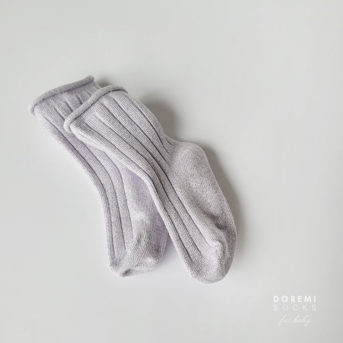Doremi Socks - Korean Children Fashion - #littlefashionista - Glitter Pastel Set - 9