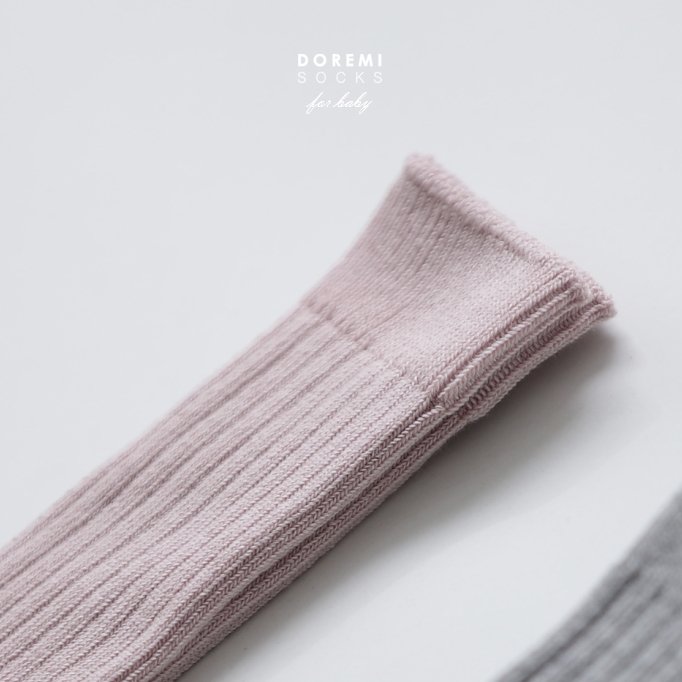 Doremi Socks - Korean Children Fashion - #littlefashionista - Ribbed Knee Sock Set - 11