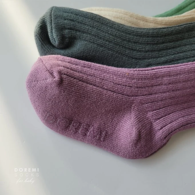 Doremi Socks - Korean Children Fashion - #littlefashionista - Macaron Ribbed Sock Set - 8