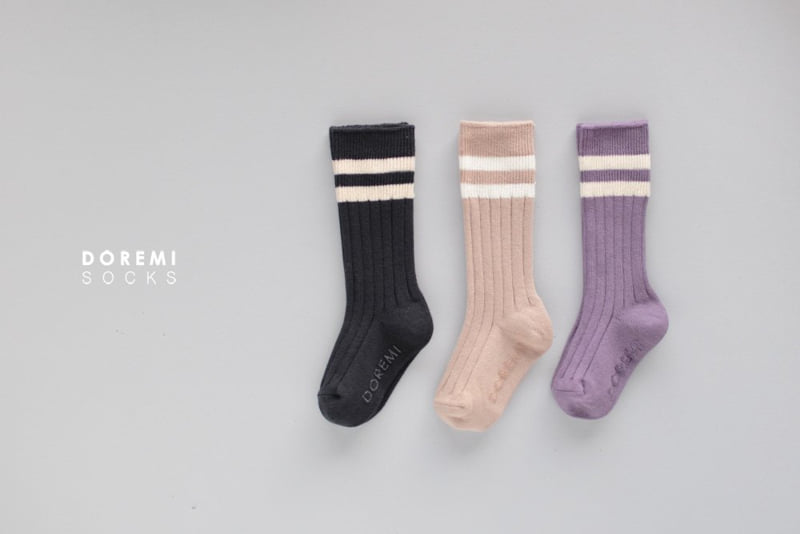 Doremi Socks - Korean Children Fashion - #littlefashionista - Dandy Knee Sock Set - 5