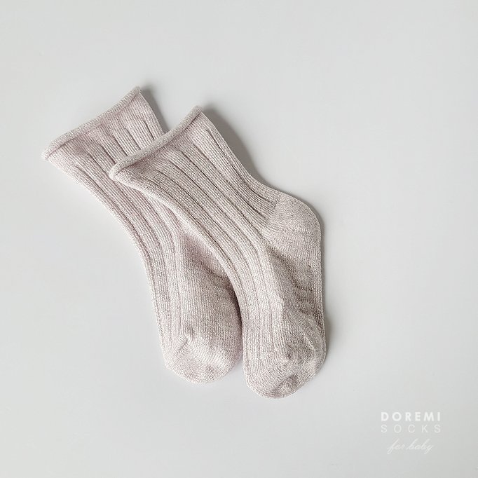 Doremi Socks - Korean Children Fashion - #magicofchildhood - Glitter Pastel Set - 10