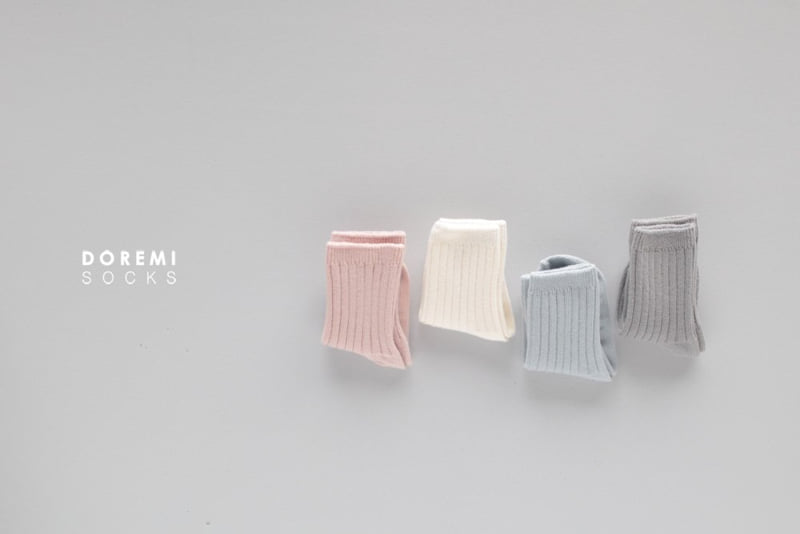Doremi Socks - Korean Children Fashion - #magicofchildhood - Marshmallow Waffle Sock Set - 12