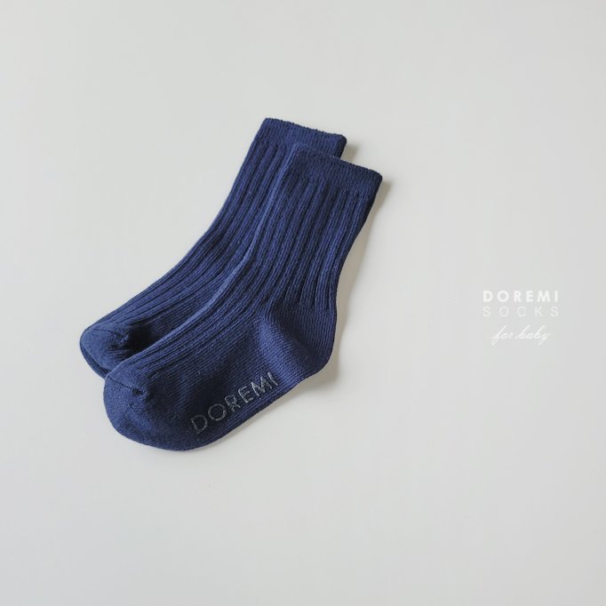 Doremi Socks - Korean Children Fashion - #minifashionista - Orange Pop Sock Set - 8