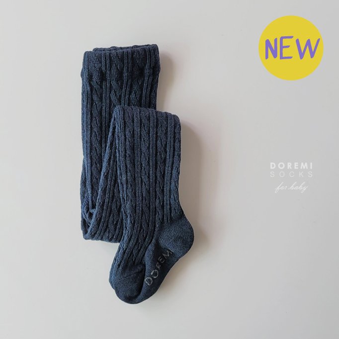 Doremi Socks - Korean Children Fashion - #minifashionista - Cable Tights - 2
