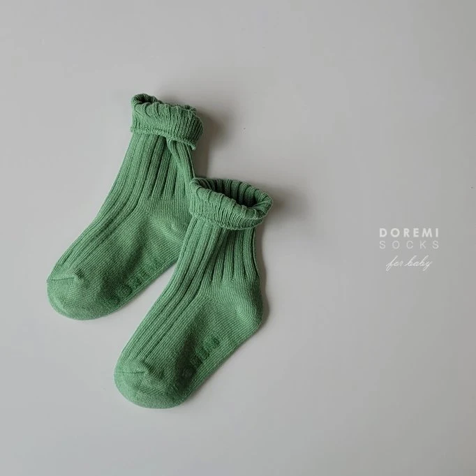 Doremi Socks - Korean Children Fashion - #minifashionista - Macaron Ribbed Sock Set - 10