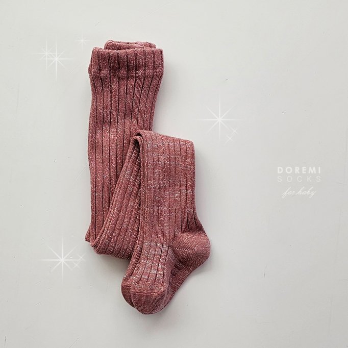 Doremi Socks - Korean Children Fashion - #magicofchildhood - Glitter Tights - 4
