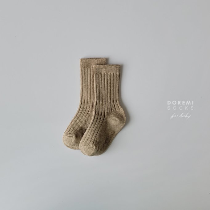 Doremi Socks - Korean Children Fashion - #prettylittlegirls - Choco Berry Ribbed Sock Set - 10