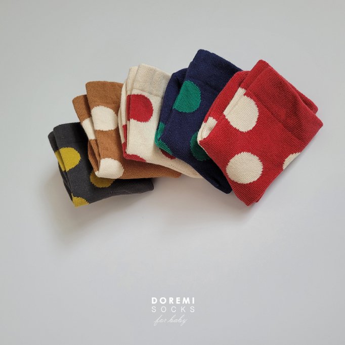 Doremi Socks - Korean Children Fashion - #prettylittlegirls - French Dot Sock Set
