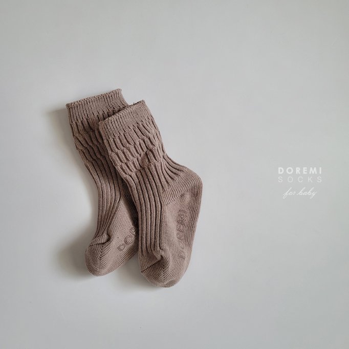 Doremi Socks - Korean Children Fashion - #prettylittlegirls - Brick Thick Socks - 11