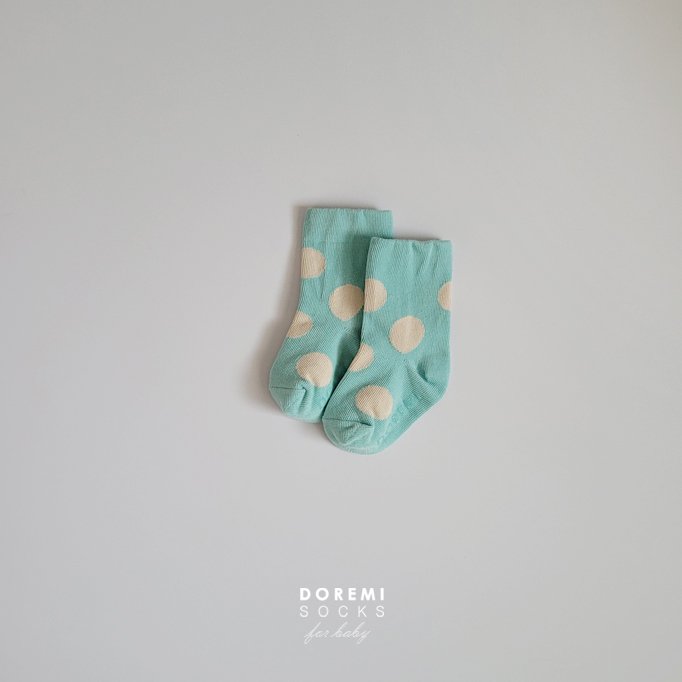 Doremi Socks - Korean Children Fashion - #stylishchildhood - Chewing Dot Set - 12