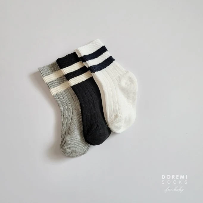 Doremi Socks - Korean Children Fashion - #stylishchildhood - Row Row Sock Set - 5