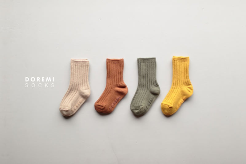 Doremi Socks - Korean Children Fashion - #stylishchildhood - Maple Ribbed Socks - 3