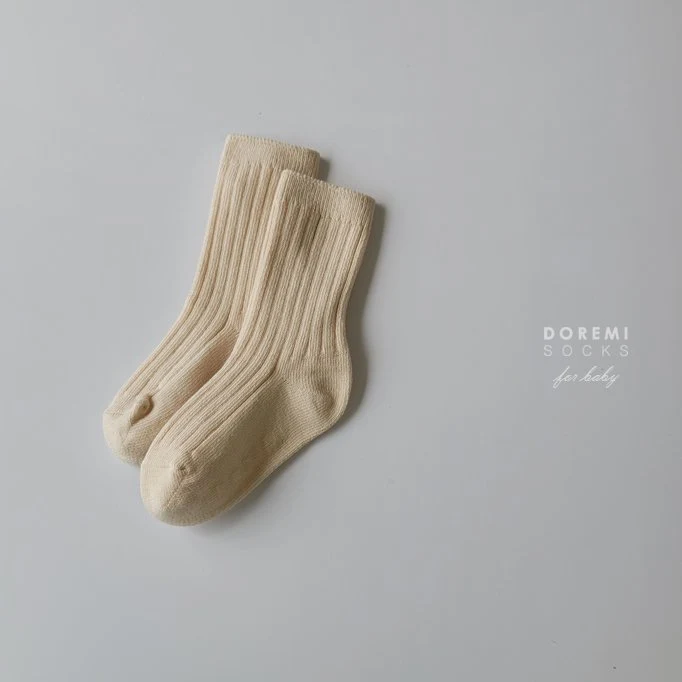 Doremi Socks - Korean Children Fashion - #todddlerfashion - Macaron Ribbed Sock Set - 12