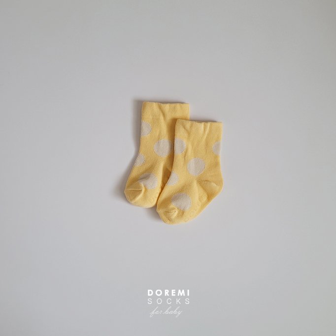 Doremi Socks - Korean Children Fashion - #todddlerfashion - Chewing Dot Set - 10