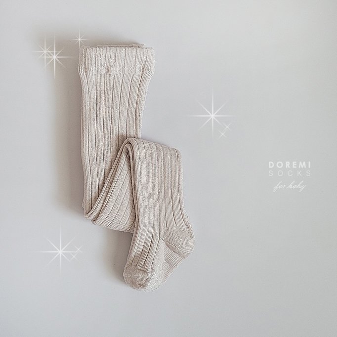 Doremi Socks - Korean Children Fashion - #todddlerfashion - Glitter Tights - 6