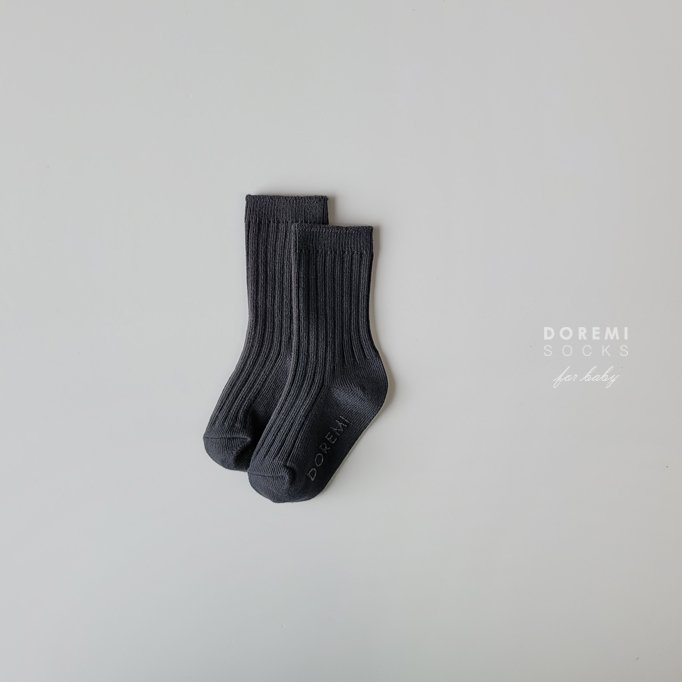 Doremi Socks - Korean Children Fashion - #toddlerclothing - Choco Berry Ribbed Sock Set - 12