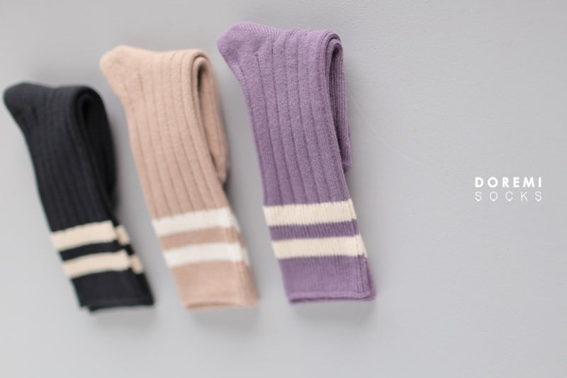 Doremi Socks - Korean Children Fashion - #toddlerclothing - Dandy Knee Sock Set - 10