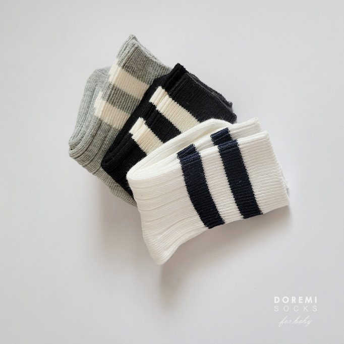 Doremi Socks - Korean Children Fashion - #todddlerfashion - Row Row Sock Set - 4