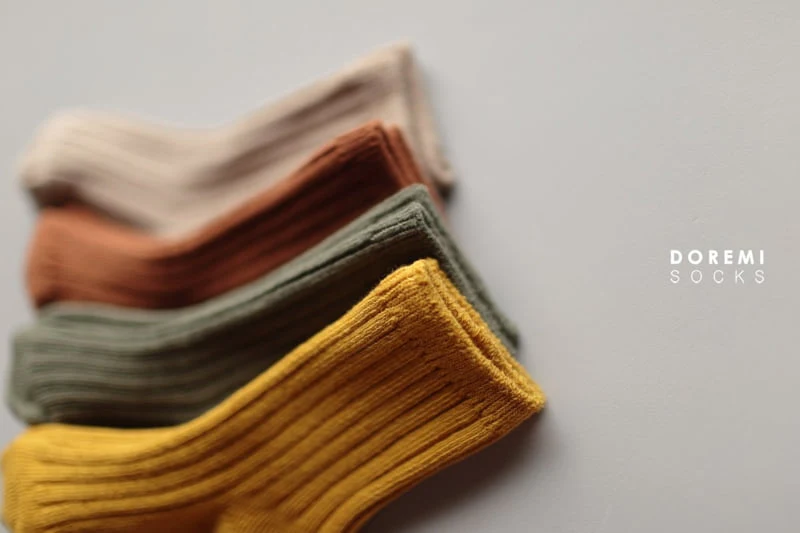 Doremi Socks - Korean Children Fashion - #toddlerclothing - Maple Ribbed Socks - 2