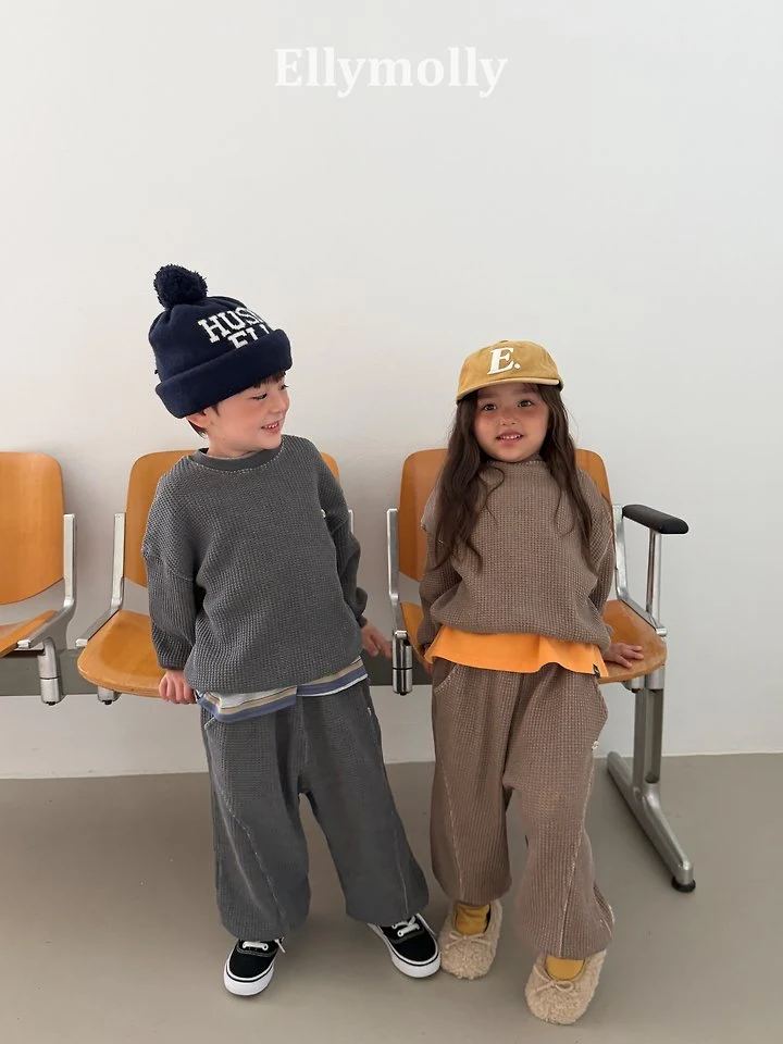 Ellymolly - Korean Children Fashion - #Kfashion4kids - King Waffle Moment Sweatshirts - 12