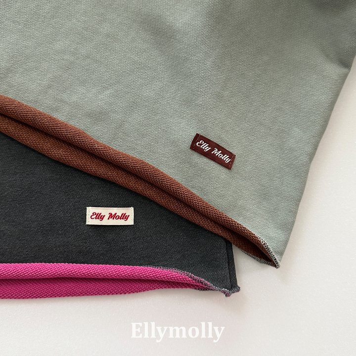 Ellymolly - Korean Children Fashion - #Kfashion4kids - Rough Two Tone Dying Sweatshirts - 6
