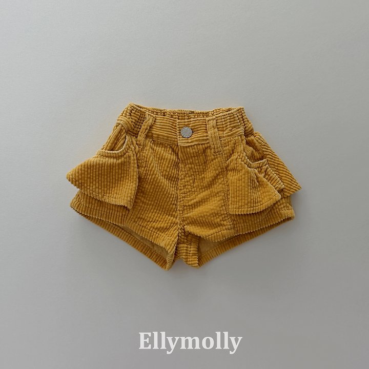 Ellymolly - Korean Children Fashion - #Kfashion4kids - Vivi Frill Corduroy Pants - 6