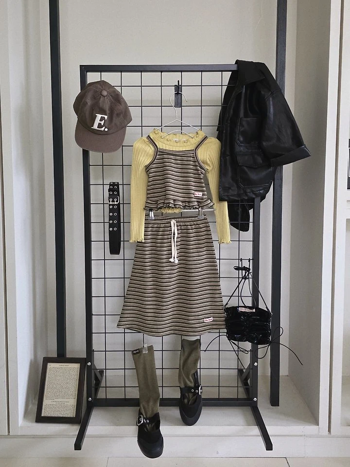 Ellymolly - Korean Children Fashion - #childofig - Shadow Long Skirt - 9