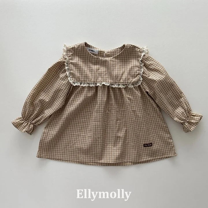 Ellymolly - Korean Children Fashion - #childofig - Must Check Blouse - 3