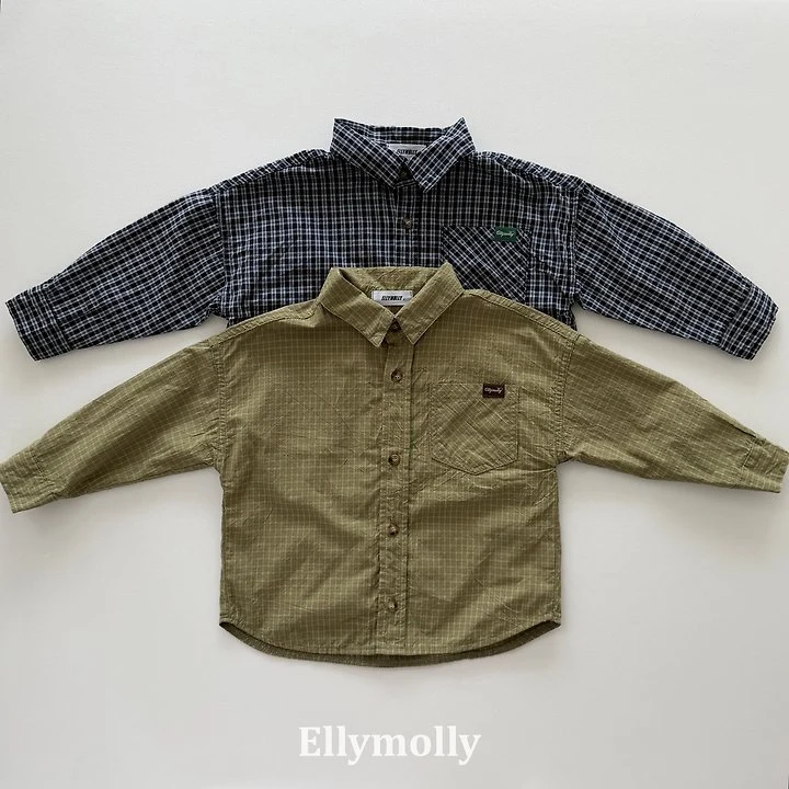 Ellymolly - Korean Children Fashion - #childofig - Maison Check Shirts