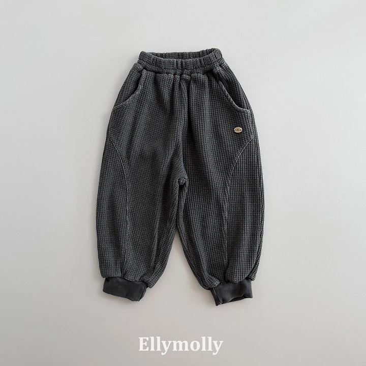 Ellymolly - Korean Children Fashion - #childofig - King Waffle Moment Jogger Pants - 5