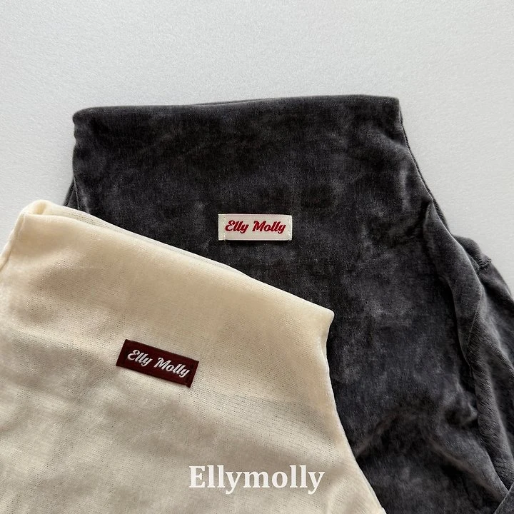 Ellymolly - Korean Children Fashion - #childofig - Velvet Mesh Half Turtleneck Tee - 3