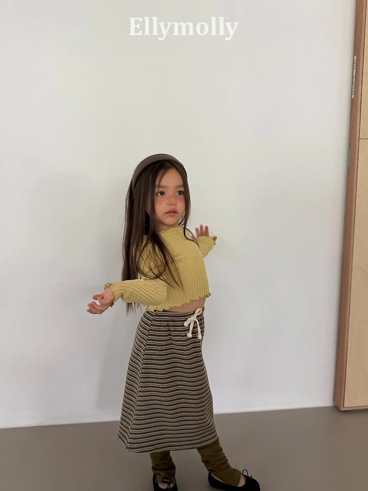 Ellymolly - Korean Children Fashion - #childrensboutique - Shadow Long Skirt - 10
