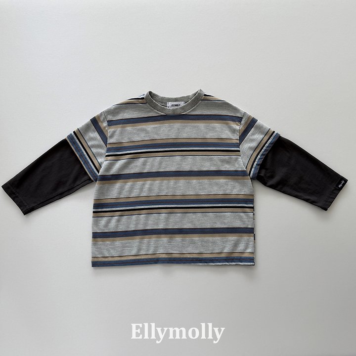 Ellymolly - Korean Children Fashion - #childofig - Campus Colored Tee - 4