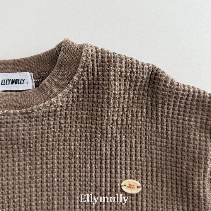 Ellymolly - Korean Children Fashion - #designkidswear - King Waffle Moment Sweatshirts - 6
