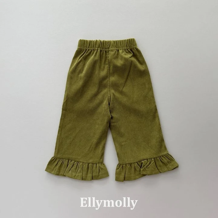 Ellymolly - Korean Children Fashion - #designkidswear - Frill Log Pants - 5