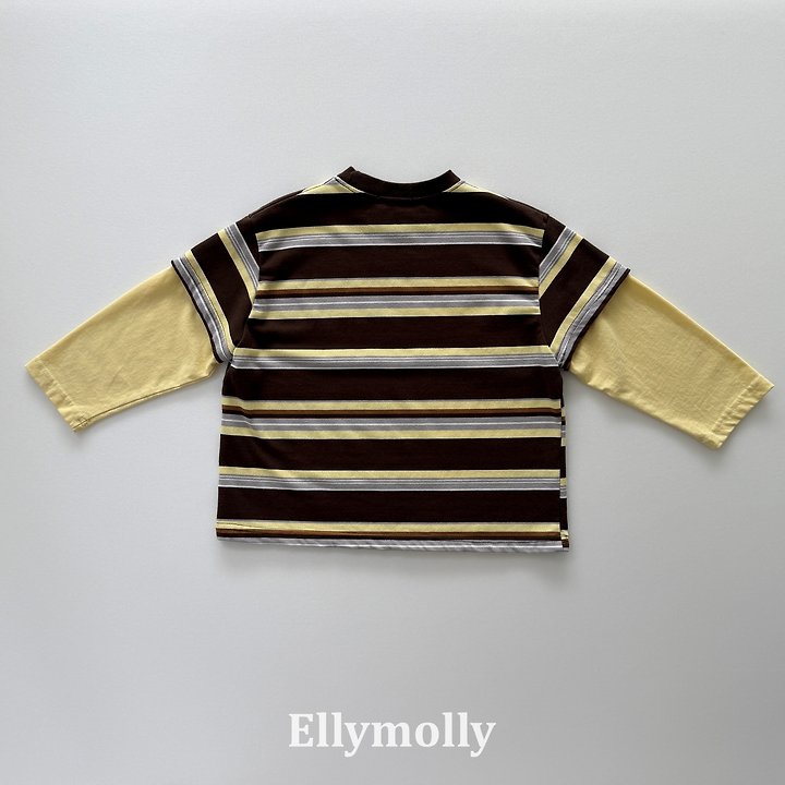 Ellymolly - Korean Children Fashion - #designkidswear - Campus Colored Tee - 5
