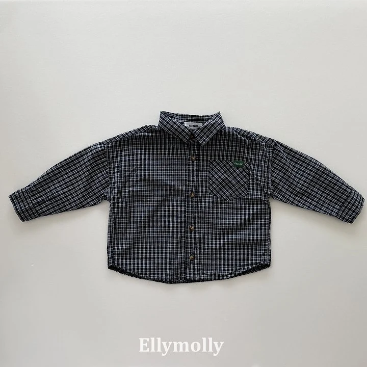 Ellymolly - Korean Children Fashion - #designkidswear - Maison Check Shirts - 3