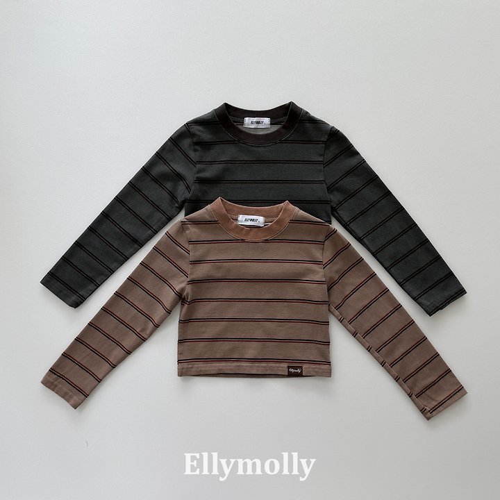 Ellymolly - Korean Children Fashion - #designkidswear - Diva Pigment Crop Tee