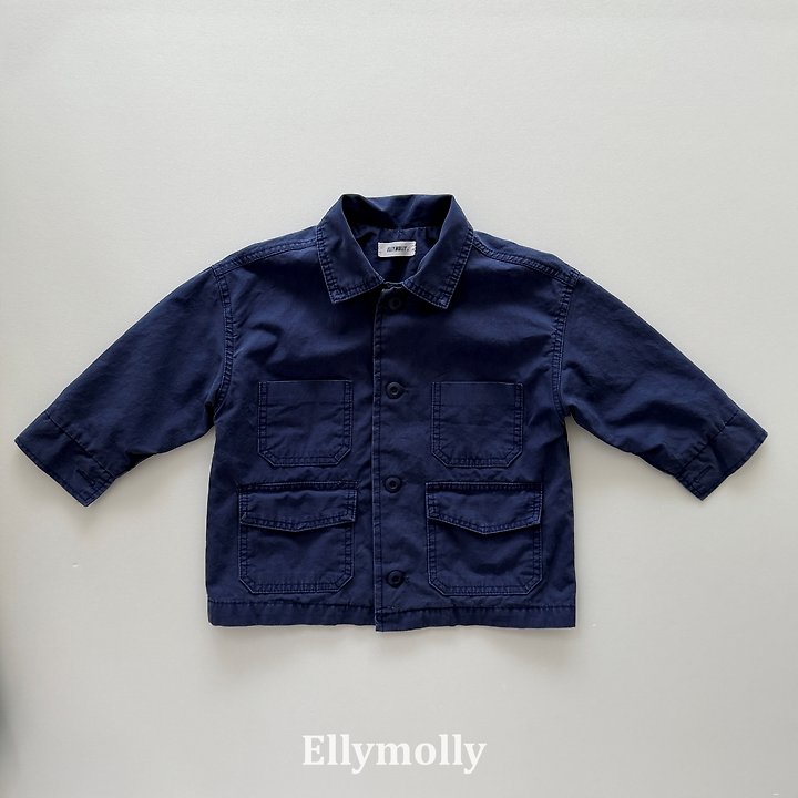 Ellymolly - Korean Children Fashion - #designkidswear - Low Pocket Jacket - 3